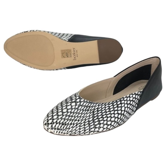 Botkier Britt Womens Flats 6.5M Leather Snake Print Slip On - Picture 15 of 15